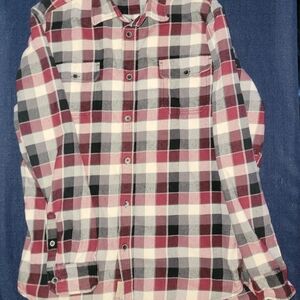 Mens Jachs Heavyweight Red and Black Plaid Casual Button Down Shirt Size XLT